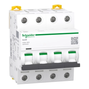   Schneider Electric Acti9 iC60L - A9F93425 - kismegszakító, 4P, B, 25A, monokonnekt