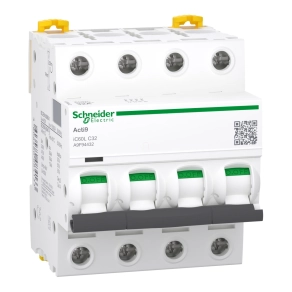   Schneider Electric Acti9 iC60L - A9F94432 - kismegszakító, 4P, C, 32A, monokonnekt