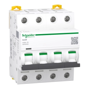   Schneider Electric Acti9 iC60L - A9F92402 - kismegszakító, 4P, Z, 2A, monokonnekt