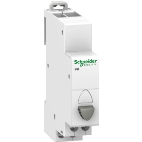 Schneider Electric Acti9 iPB - A9E18030 - nyomógomb, 1NC, szürke