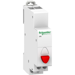   Schneider Electric Acti9 iPB - A9E18031 - nyomógomb, 1NC, piros