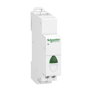   Schneider Electric Acti9 iIL - A9E18321 - jelzőlámpa, egyes, zöld, 110 - 230VAC