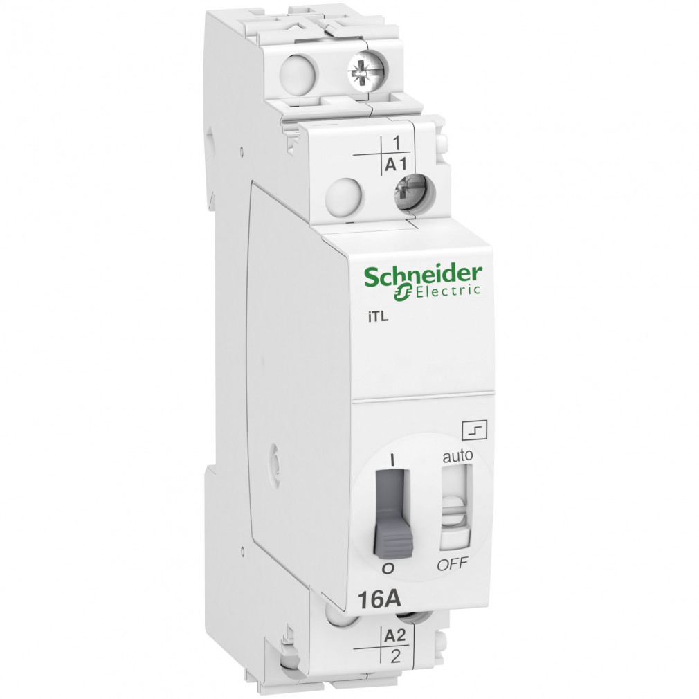 Schneider ACTI9 ITL16A impulzusrelé, 1NO, 240VAC, 110VDC A9C30811