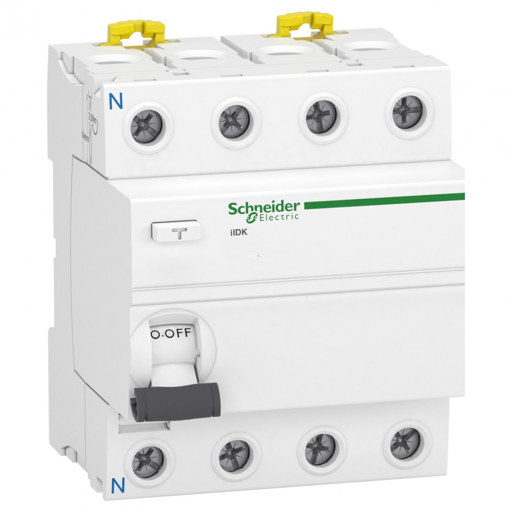 Schneider ACTI9 iID K áram-védőkapcsoló, AC osztály, 4P, 25A, 30mA A9R50425
