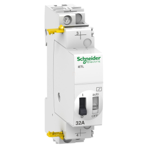   Schneider Electric Acti9 iETL A9C32836 iETL kiterjesztés, iTL és iTLI impulzusrelékhez, 2P, 32A, 240VAC, 110VDC