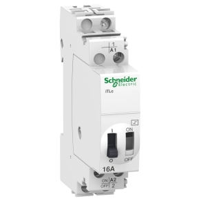 Schneider Electric Acti9 iTL A9C33811 iTLc impulzusrelé, központi vezérlési funkcióval, 1P, 16A, 230-240VAC