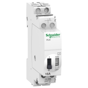 Schneider Electric Acti9 iTL A9C34811 iTLm impulzusrelé, folyamatos vezérlési funkcióval, 1P, 16A, 230-240VAC