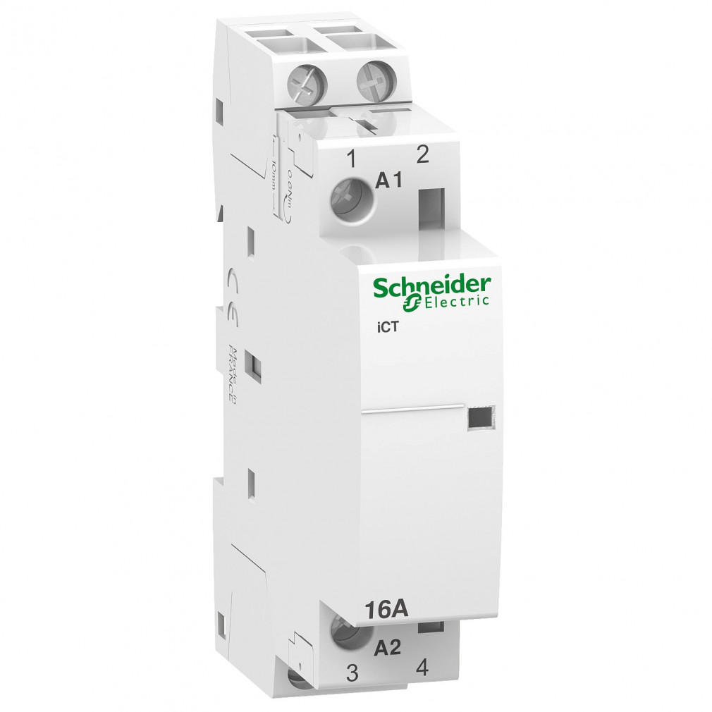 Schneider ACTI9 iCT16A kontaktor, 50Hz, 2NO, 230-240VAC A9C22712