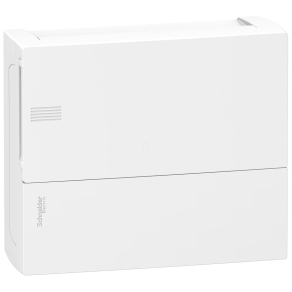   Schneider Electric Resi9 Mini Pragma - MIP12112 - Kiselosztó, teli ajtó, falon kívüli, 1x12 modul, PEN sín, fehér