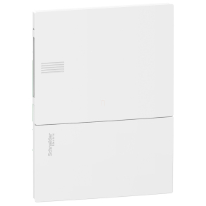   Schneider Electric Resi9 Mini Pragma - MIP22106 - Kiselosztó, teli ajtó, süllyesztett, 1x6 modul, PEN sín, komplett, fehér