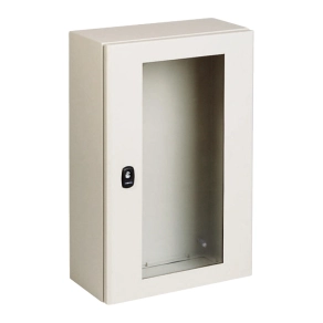 Schneider Electric Infraplus Small Office - NSYS3DM7515T - S3DM moduláris szekrények H700XW500XD150 üvegajtós