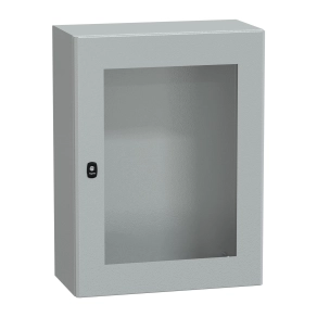 Schneider Electric PanelSet S3D - NSYS3D8630T - elosztószekrény H800xW600xD300 üveg ajtóval