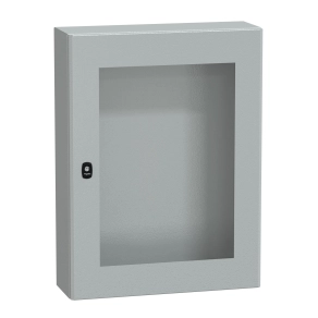 Schneider Electric PanelSet S3D - NSYS3D8620T - elosztószekrény H800xW600xD200 üveg ajtóval