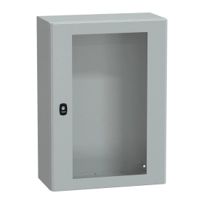 Schneider Electric PanelSet S3D - NSYS3D7525T - elosztószekrény H700xW500xD250 üveg ajtóval