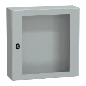 Schneider Electric PanelSet S3D - NSYS3D6620T - elosztószekrény H600xW600xD200 üveg ajtóval