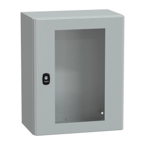 Schneider Electric PanelSet S3D - NSYS3D5425T - elosztószekrény H500xW400xD250 üveg ajtóval