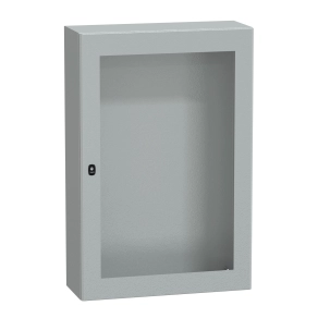 Schneider Electric PanelSet S3D - NSYS3D12830T - elosztószekrény H1200xW800xD300 üveg ajtóval
