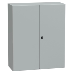 Schneider Electric PanelSet S3D - NSYS3D121040DP - elosztószekrény H1200xW1000xD400 szerelőlappal kétajtós