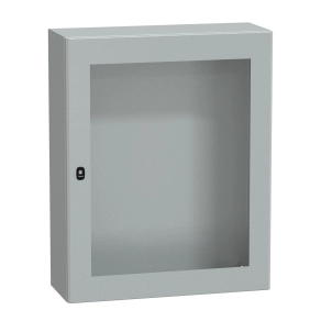 Schneider Electric PanelSet S3D - NSYS3D10830T - elosztószekrény 1000xW800xD300 üveg ajtóval