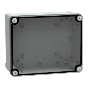 Schneider Electric Enclosures - NSYTBS241910T -Ipari műanyag doboz 241x192x105 alacsony átlátszó fedéllel