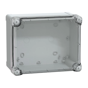 Schneider Electric Enclosures - NSYTBS241912HT -Ipari kötődoboz (241*192*128) IP65, ABS, átlátszó tetővel
