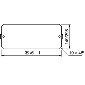Schneider Electric PanelSeT PLA - NSYPMP500DLP fém szerelőlap