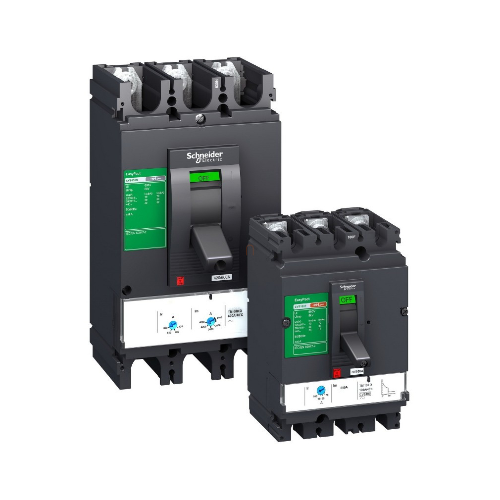 EasyPact CVS100F 4P 36kA komplett megszakító TM16D 4P3D kioldóval LV510340 Schneider