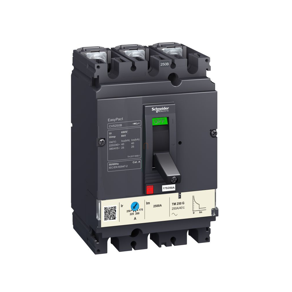 EasyPact CVS100N 50kA komplett megszakító 3P3D MA25 kioldóval LV510453 Schneider