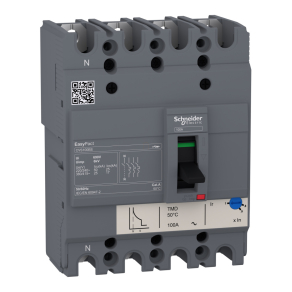  Schneider Electric EasyPact CVS - LV510957 -CVS100BS 4P 25kA komplett megszakító TM80D 4P3D kioldóval