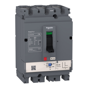   Schneider Electric EasyPact CVS - LV516451 - CVS250N - 150A-es áramköri megszakító 50kA megszakítóképesség 415V AC feszültségen, MA mágneses kioldóegységgel, 3P3d motorvédelemhez