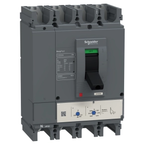 Schneider Electric EasyPact CVS - LV563321 - 4P4d szakaszoló megszakító, 500A/50kA, TM-D termikus-mágneses kioldóval, elosztóhálózatokhoz, IP40 védelemmel