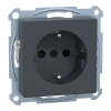 Schneider Electric Merten System M - MTN2300-0414 - 2P+F csatlakozóaljzat, biztonsági zsaluval, rugós, 16A, System-M, antracit