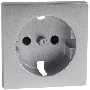   Schneider Merten burkolat 2P+F csatlakozóaljzat, biztonsági zsaluval, alumínium