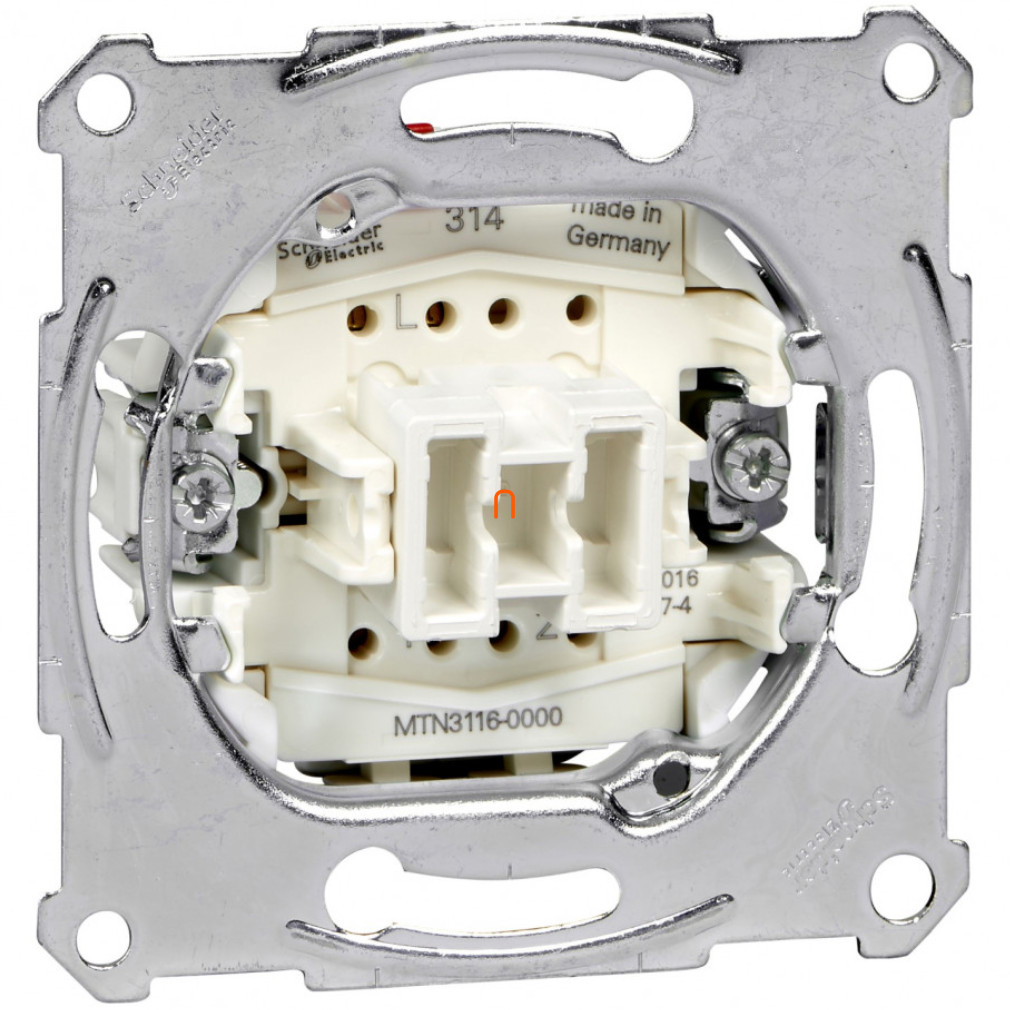 Schneider Merten univerzális váltókapcsoló-betét 10AX, AC 250 V, rugós MTN3116-0000