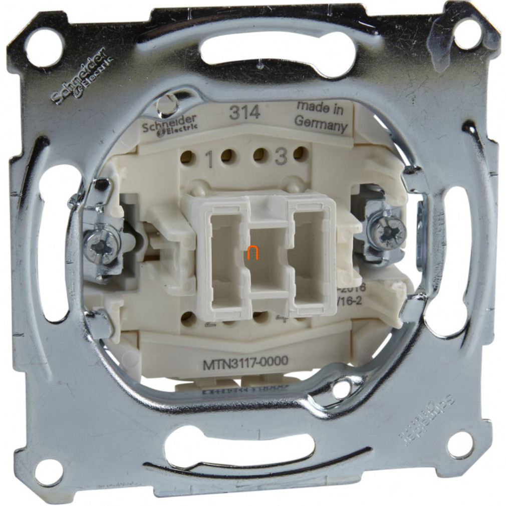 Schneider Merten univerzális keresztkapcsoló-betét 10AX, AC 250 V, rugós MTN3117-0000