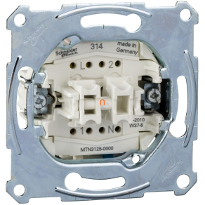   Schneider Merten csillárkapcsoló, nulla csatlakozóval, rugós bekötés, 10AX MTN3125-0000