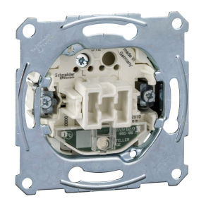   Schneider Electric Merten Aquadesign - MTN3501-0000 - Egypólusú kapcsoló, jelzőfénnyel, csavaros, 16AX