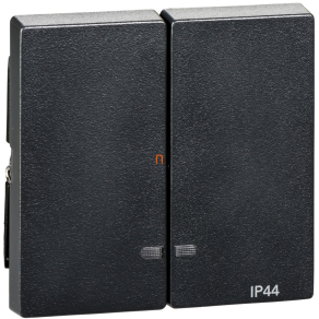   Schneider Merten IP44-es dupla billentyű, fényjelzős funkciókhoz, System-M, antracit MTN3424-0414
