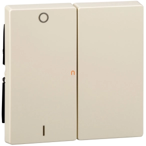   Schneider Merten dupla billentyű, I/O, System-M, krém MTN312744
