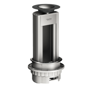   Schneider Electric OptiLine 45 - ISM20400 - mini Pop-up doboz, 3 molulos, szerelvények nélkül, eloxált alu