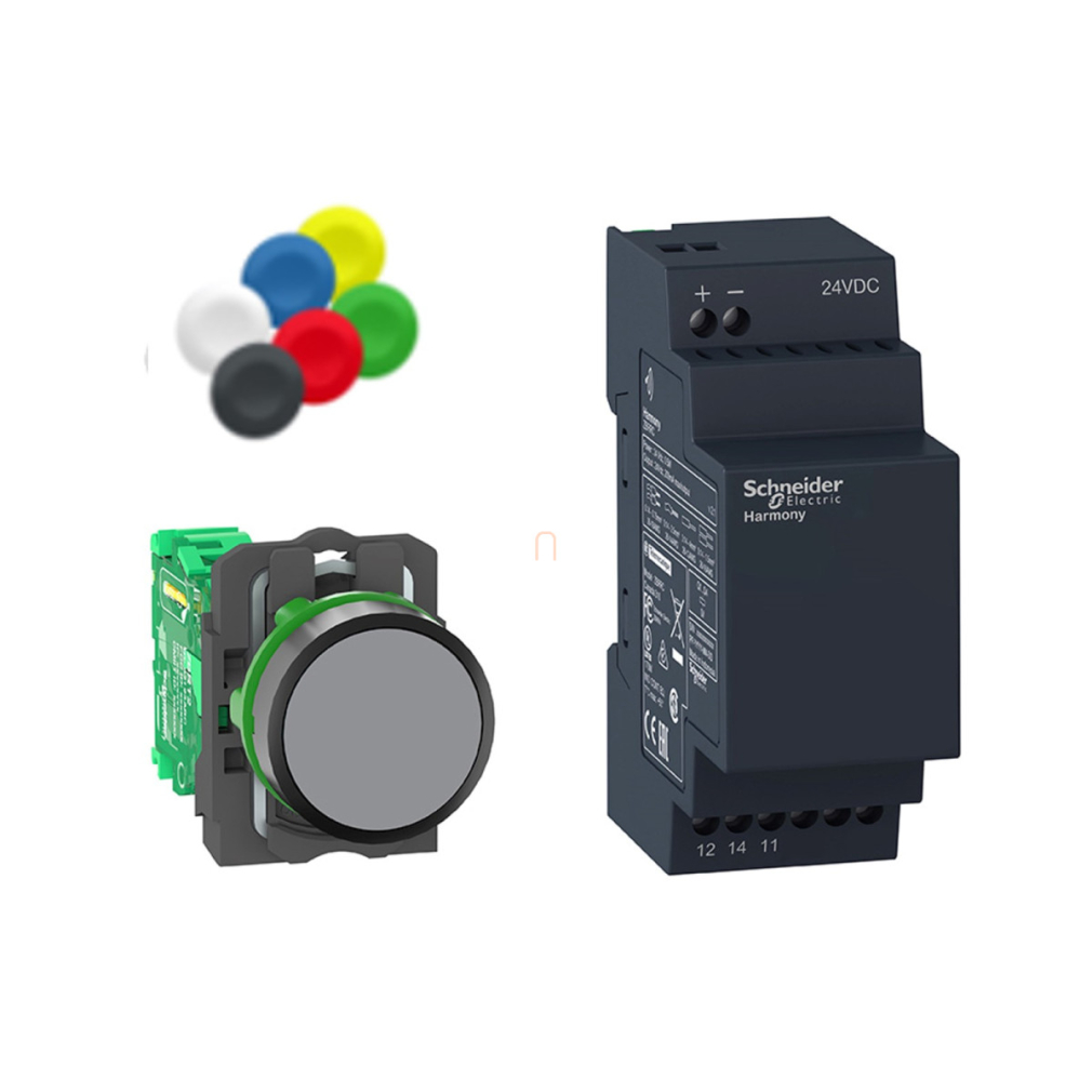 Vezeték nélküli nyomógomb kit XB5 nem programozható XB5RFB01 Schneider