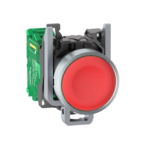 Schneider Electric Harmony XB5R - ZB4RTA4 - vezeték nélküli komplett fém nyomógomb, Ø22, vevő nélkül, piros