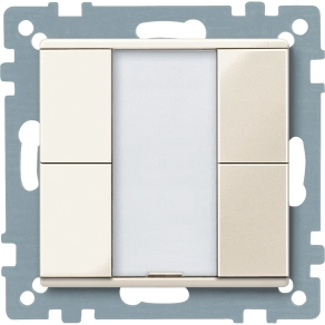   Schneider Electric KNX - MTN617244 - Merten-KNX 2-es nyomógomb , SystemM, fehér, fényes