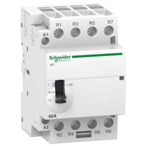   Schneider Electric Acti9 iCT63A - A9C21164 - kézi vezérlésű kontaktor, 50Hz, 4NO, 24VAC