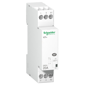   Schneider Electric Acti9 iCT+ - A9C15030 - 20A standard kontraktor, 1P+N, Uc 230VAC