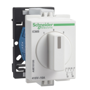   Schneider Electric Acti9 iCM B - A9E15120 - DIN sínes választókapcsoló, 2 csatornás, 10A, 2P, U 415VAC