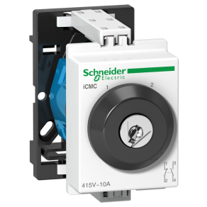   Schneider Electric Acti9 iCMC - A9E15123 - DIN sínes választókapcsoló, 2 állású, kulccsal, 10A, 2P