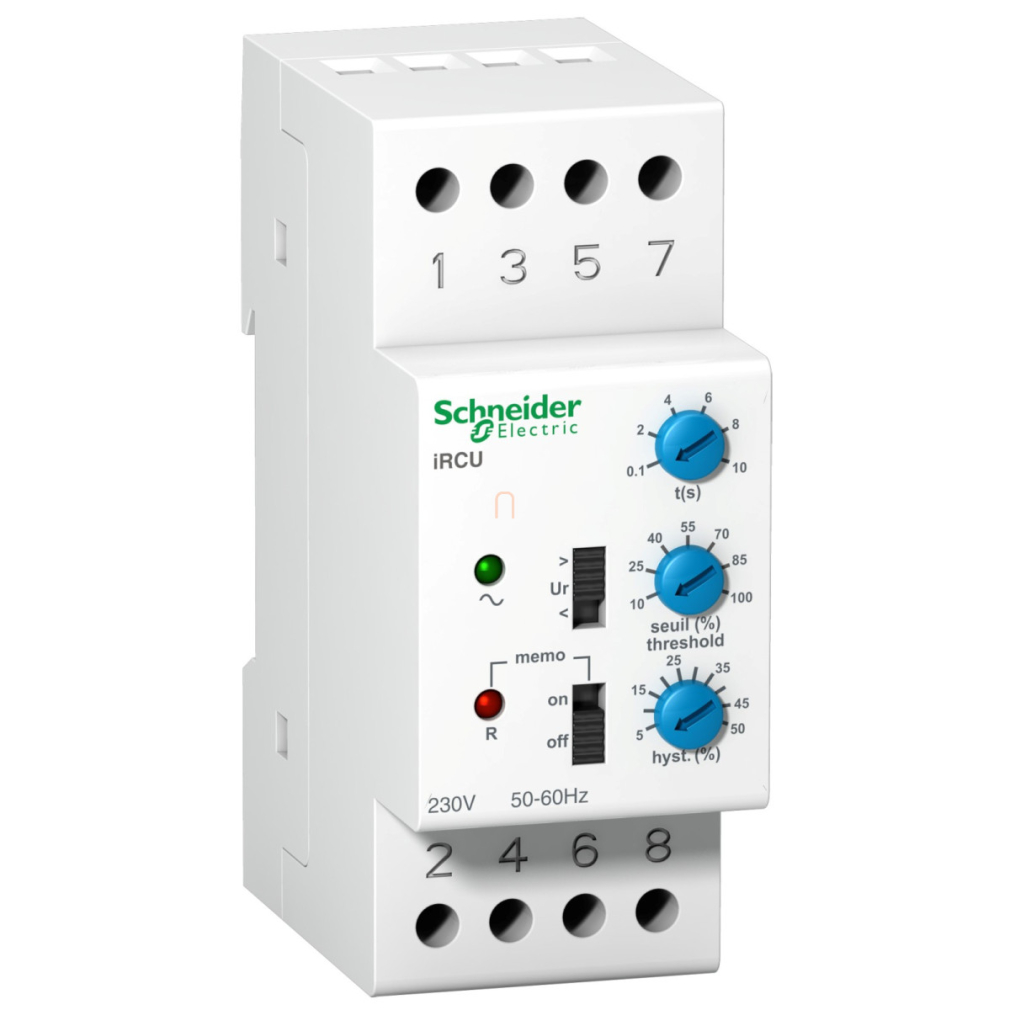 ACTI9 iRCU feszültségfigyelő relé, 2P, 8A, Uc 230VAC A9E21182 Schneider