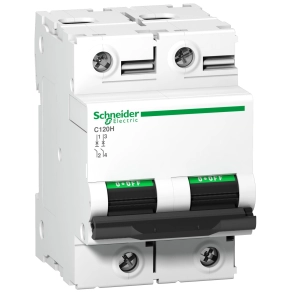 Schneider Electric Acti9 C120H - A9N18415 - kismegszakító, 2P, B, 125A