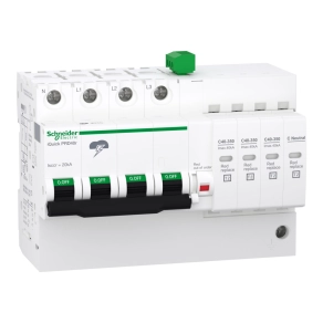   Schneider Electric ACTI9 iQuick-PRD - A9L16294 túlfeszültség-korlátozó, cserélhető betéttel, távjelzéssel, 40kA, 3P-N